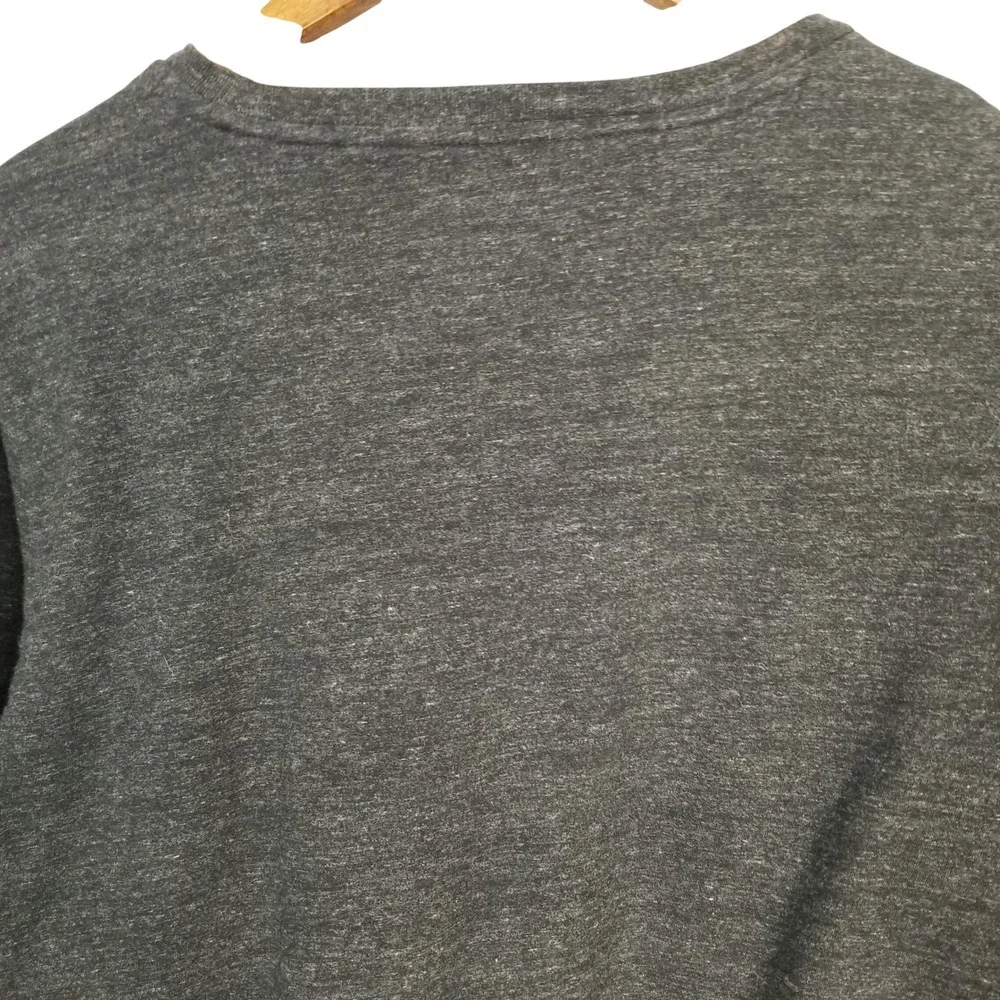 Mens Ralph Lauren Long Sleeve TShirt Heather Gray Large Custom Slim Fit Red Pony